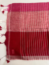 Checks semi Linen Saree MS8654