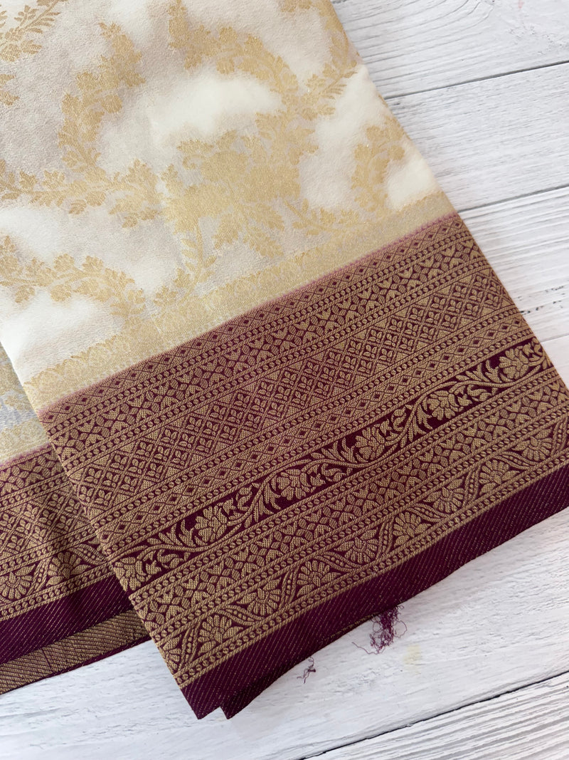 Semi banarasi Georgette saree - MSB8976