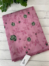 Crushed Blended tussar silk saree with embroidery- MSB7666 OnionPink