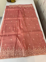Crush Organza embroidery saree MS9740