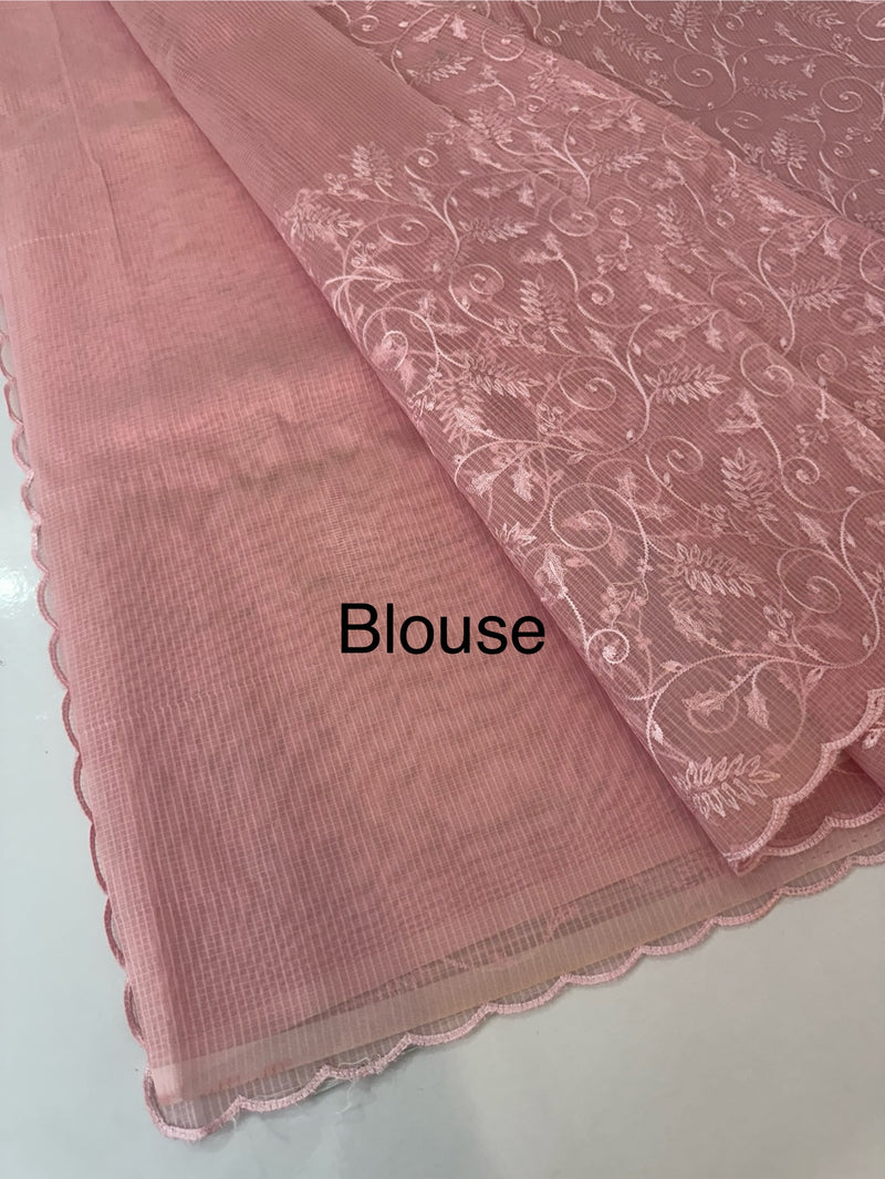 NetKota thread work saree MSH106 - Pink