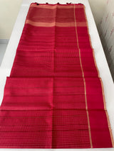 Tussar mix Semi silk saree with small zari weaving MSS8925