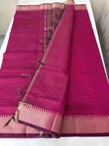 Semi silk sarees with temple border  MTS890