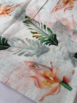 Digital printed semi Linen Saree MLS615- 17