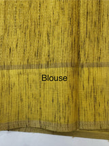 Semi soft Matka silk saree with borders MSS599 GreenyYellow