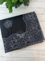 NetKota Applique work saree  MSH110- Black