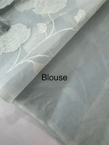 Kota cotton applique work saree- MSH7877 PowderBlue