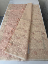 Kota silk saree with embroidery MSH199 PastelPeach