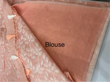 Kota embriodery saree MS1455 Pastel Peach