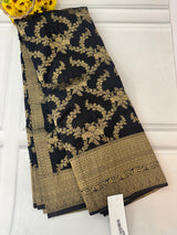 Banarasi viscose Georgette saree SEFNMRM - Black