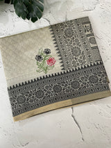 Semi silk saree with embroidery MSS456