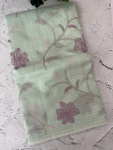 Netkota embriodery saree MS1496 Pastel MintGreen