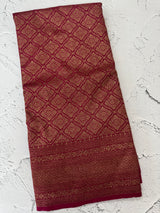 Banarasi semi katan saree SHKNSNM CrimsonPink(3)