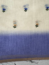 Ombre semi Linen Saree - MSL1514