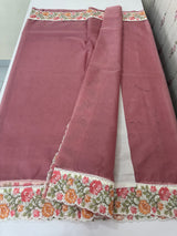 Organza saree with embroidery borders - MSH989