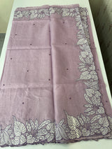 Soft kota silk saree with embriodery MS15031- Lavender