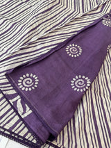 Soft chanderi saree with lace border  SFTCT
