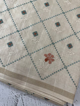 Blended soft tussar silk saree MS90577- Beige