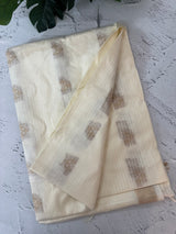 Soft blended tussar saree  MKT121 (9) - Offwhite
