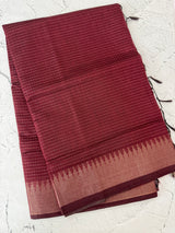 Semi silk sarees with temple border  MTS890