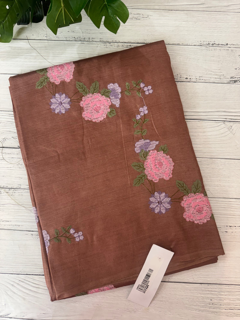 Pure desi tussar silk saree with embroidery- MTSS659 (15)