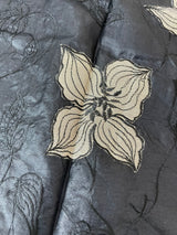 Semi organza saree with appliqué work - MSH906