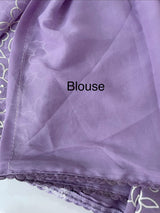 Georgette saree with embroidery work MSG456