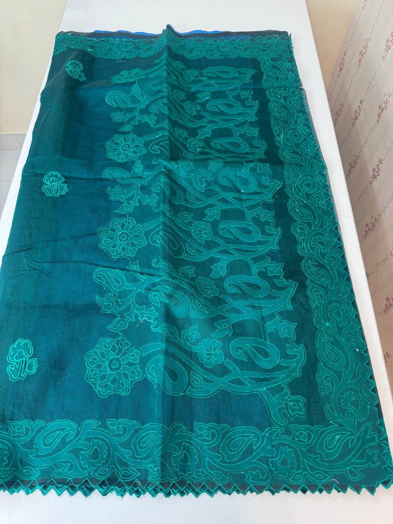 Kota Supernet saree with applique work MSH102