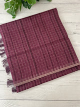 Semi silk saree in check pattern MSR699