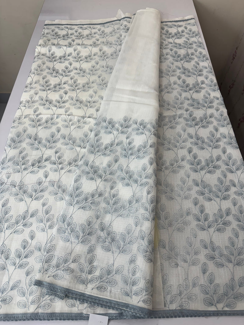 Kota cotton embriodery saree MS1490