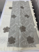 Soft Kota Chanderi saree with applique work MCH689