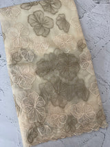 Soft Organza saree with thread work - MSH910 Ivory