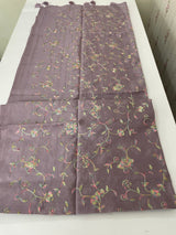 Tussar finish soft silk saree with thread embroidery MTS568 DustyLavender