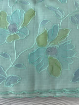 Soft Kota saree with prints and embroidery MSH154- Aquablue