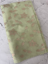 Viscose Organza saree with applique work-MSH238 Pista