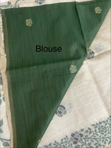 Jamdani silk Cotton Saree with blouse MS12552