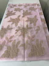 Soft organza saree with tissue appliqué work - MSH916 PastelPink