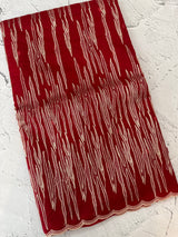 Semi soft Organza saree with zari thread work MSB8433 Red