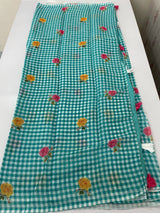 Digital printed semi Linen Saree MLS615