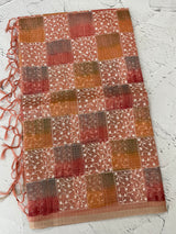Tissue Silk embriodery saree MS49892