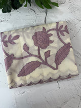 Moonga checks saree with Applique work  MSK765