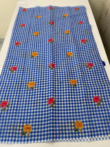 Digital printed semi Linen Saree MLS615
