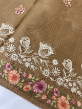 Silky kota embroidery saree MSK4333