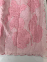 Jute linen saree with applique work MSH152