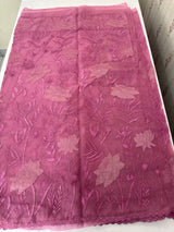 Soft organza saree with applique and thread work - MSH956