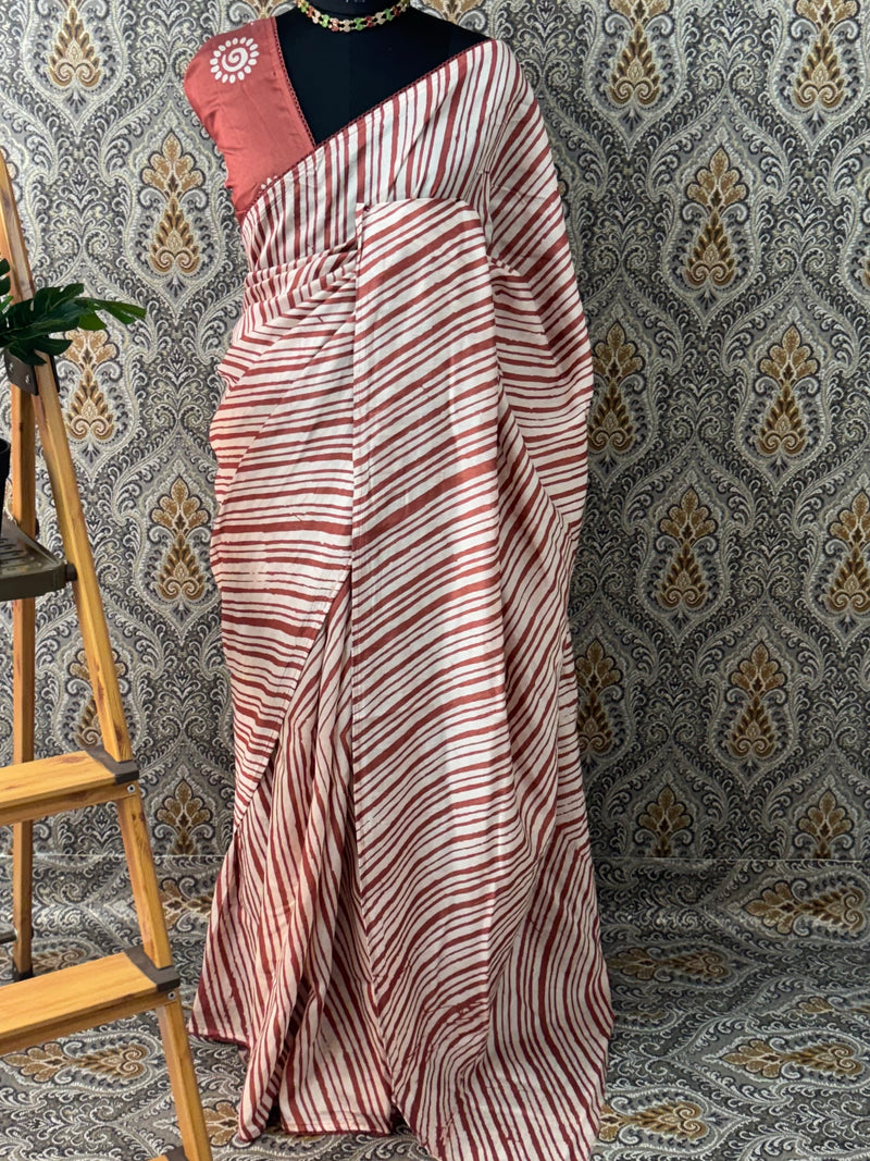 Soft chanderi saree with lace border  SFTCT