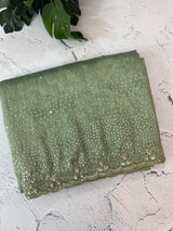 Handworked Designer tissue silk blend saree with sequins & cutdana work - MSHW270