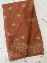 Silky kota embroidery saree MSK4333