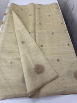 Tussar chanderi saree with embroidery MSTC122 (2)