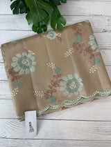 Tissue Silk cross stitch embriodery saree MS49892